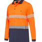 KingGee Mens Workcool Hyperfreeze Spliced Polo Long Sleeve Taped - K54225