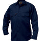 KingGee Mens Open Front Drill Shirt Long Sleeve - K04010
