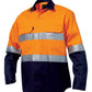 KingGee Mens Reflective Spliced Drill Shirt Long Sleeve - K54315