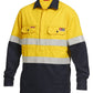 KingGee Shieldtec FR Hi-Visibilty Two Tone Closed Front Long Sleeve Shirt With FR Tape - Y04550