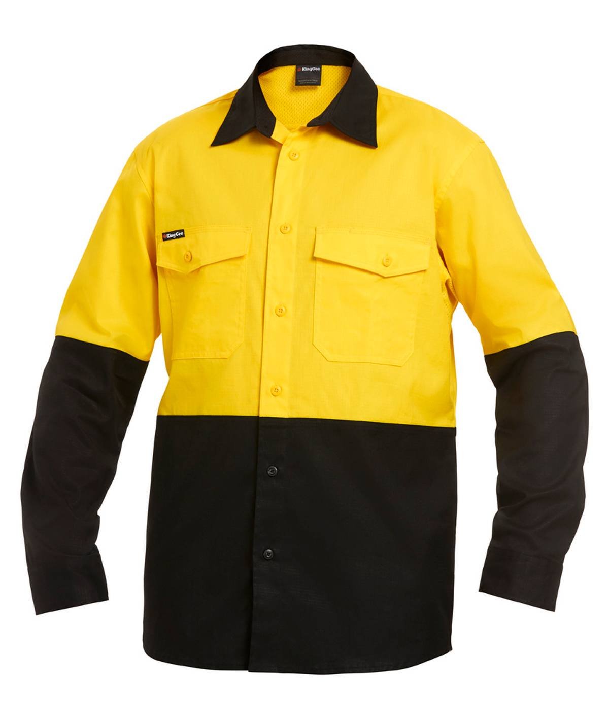 KingGee Mens Workcool 2 Spliced Shirt Long Sleeve - K54870
