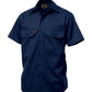 KingGee Mens Open Front Drill Shirt Short Sleeve - K04030