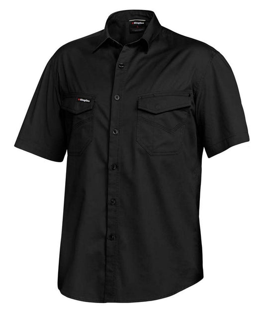 KingGee Mens Tradies Slim Shirt Short Sleeve - K14355