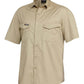 KingGee Mens Tradies Slim Shirt Short Sleeve - K14355