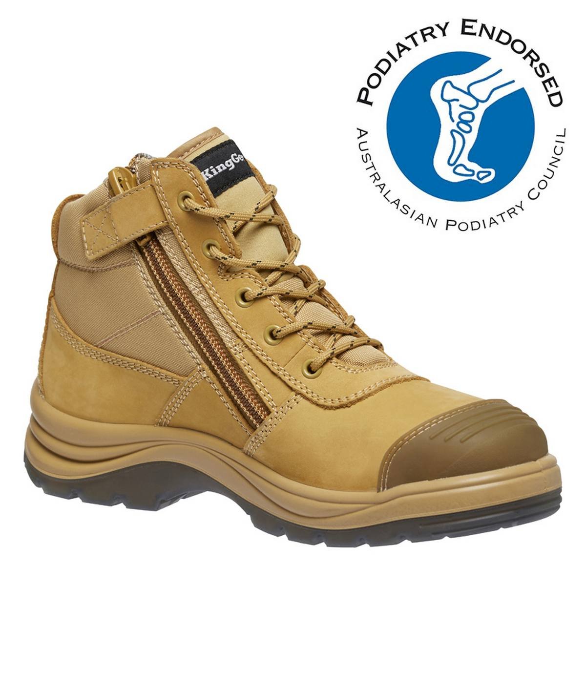 KingGee Mens Tradie Puncture Resistant Zip Boot - K27125