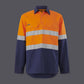 KingGee Mens Workcool Vented Closed Front Spliced Shirt Taped Long Sleeve - K54914