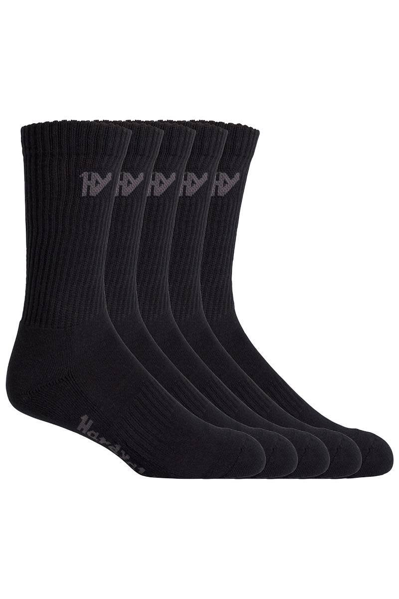 Hard Yakka Cotton Crew  Work Sock 5 Pack - Y20035