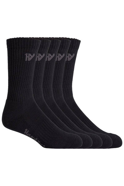 Hard Yakka Cotton Crew  Work Sock 5 Pack - Y20035