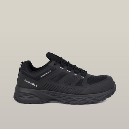 Hard Yakka Mens X Range Low Composite Toe Safety Shoe Black - Y60364