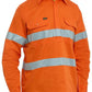 Bisley BSC6897T Taped Hi Vis Cool Lightweight Closed Front Shirt