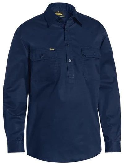 Bisley BSC6820 Closed Front Lightweight Drill L/S Shirt
