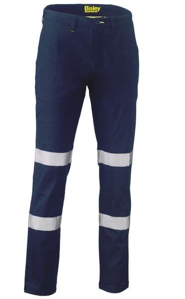 Bisley BP6008T Taped Biomotion Stretch Cotton Drill Work Pants