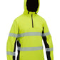 BK6571T - Flex & Move™ Hi Vis Taped Liquid Repellent Fleece Hoodie - Bisley
