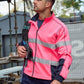Bisley Mens Taped Hi Vis Zip Front Fleece (BK6611T)