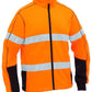 Bisley Mens Taped Hi Vis Zip Front Fleece (BK6611T)
