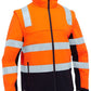BJ6078T - Taped Two Tone Hi Vis 3 in 1 Soft Shell Jacket - Bisley