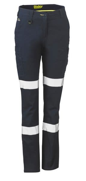 Bisley BPL6115T Womens Taped Cotton Cargo Pants