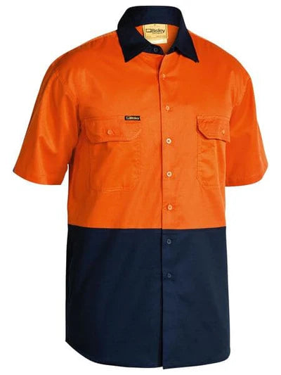 Bisley BS1895 Two Tone Cool Lightweight Drill Shirt Short Sleeve