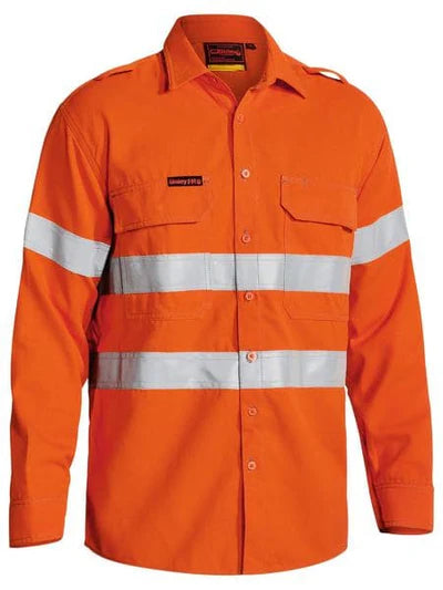 Bisley BS8081T Tencate Tecasafe® Plus Taped Hi Vis FR Vented Long Sleeve Shirt