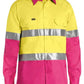 Bisley BS6696T Mens Taped Cool L/S HiVis Shirt