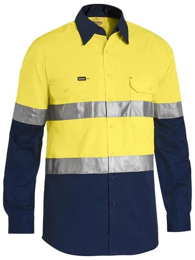 Bisley BS6696T Mens Taped Cool L/S HiVis Shirt