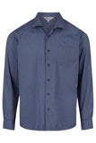 Back view of  BELAIR MENS SHIRT LONG SLEEVE - W1905L -  sold by Kings Workwear www.kingsworkwear.com.au