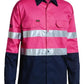 Bisley BS6896 Mens L/S Taped Hi Vis Cool Lightweight Shirt