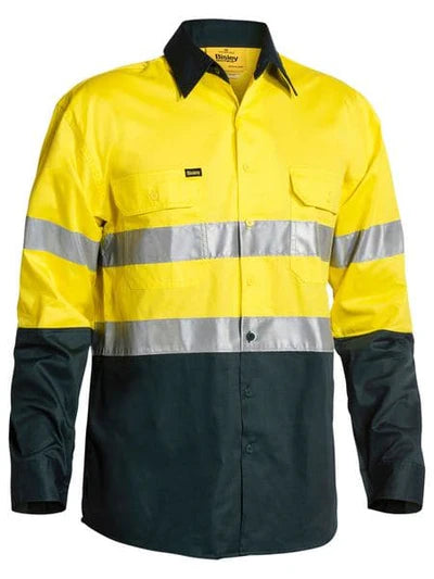 Bisley BS6896 Mens L/S Taped Hi Vis Cool Lightweight Shirt