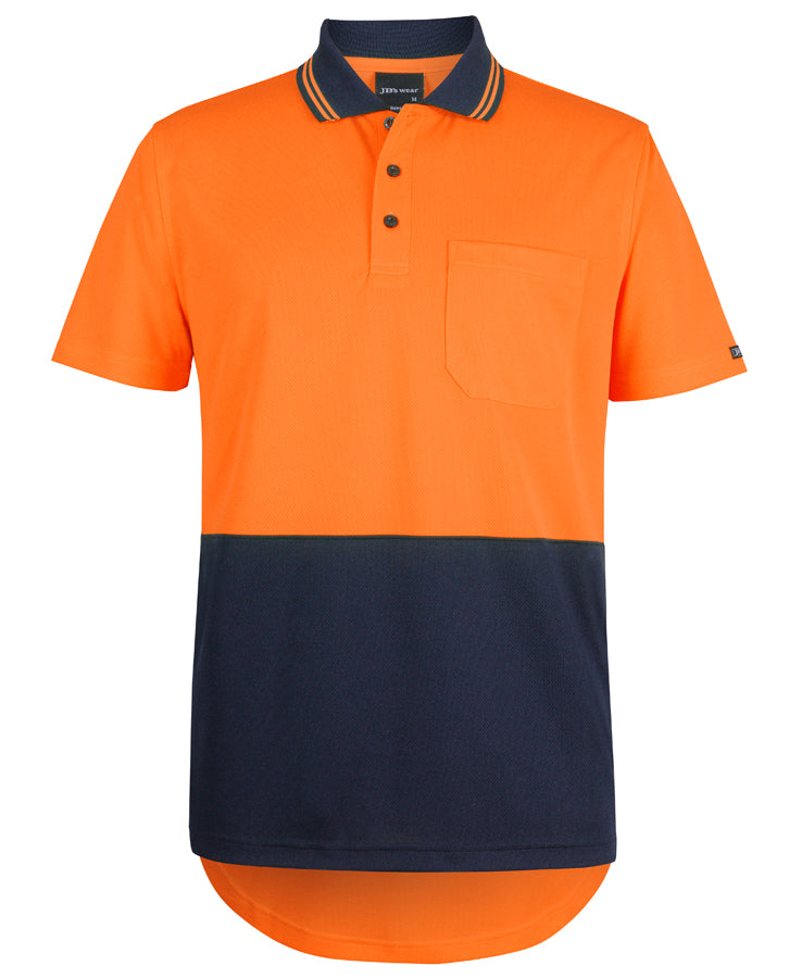 6HDS - JB's Hi Vis S/S Drop Tail Polo - JB's Wear