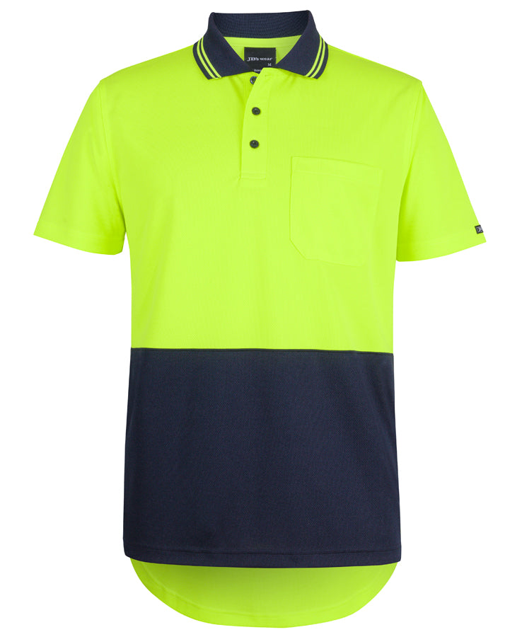 6HDS - JB's Hi Vis S/S Drop Tail Polo - JB's Wear