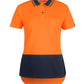 6HDS1 - JB's Ladies Hi Vis S/S Drop Tail Polo - JB's Wear