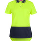 6HDS1 - JB's Ladies Hi Vis S/S Drop Tail Polo - JB's Wear
