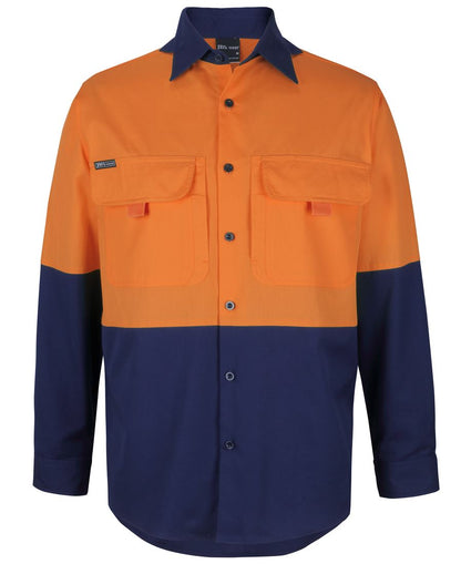 JB's Hi Vis Ripstop L/S Fishing Shirt - Jb's Hi Vis Ripstop L/S Fishing Shirt - 6HNRL