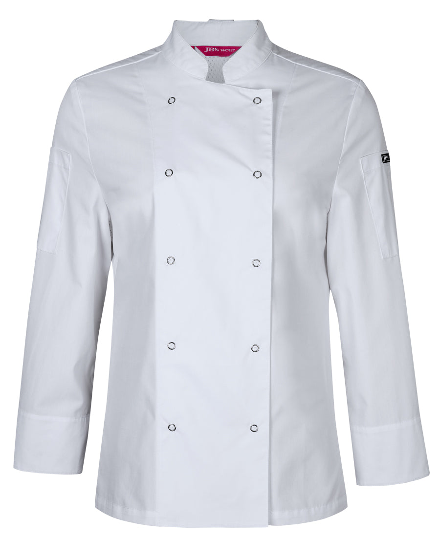 JB's Ladies L/s Snap Button Chef Jacket - 5CJL1