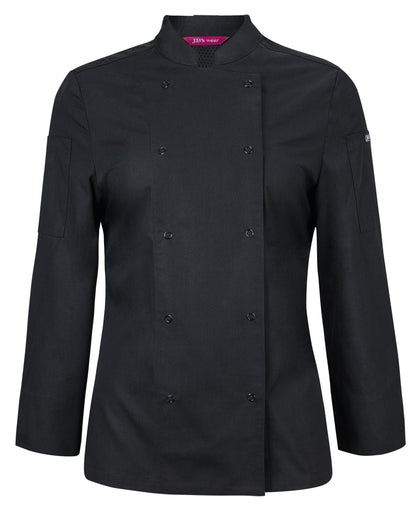 JB's Ladies L/s Snap Button Chef Jacket - 5CJL1