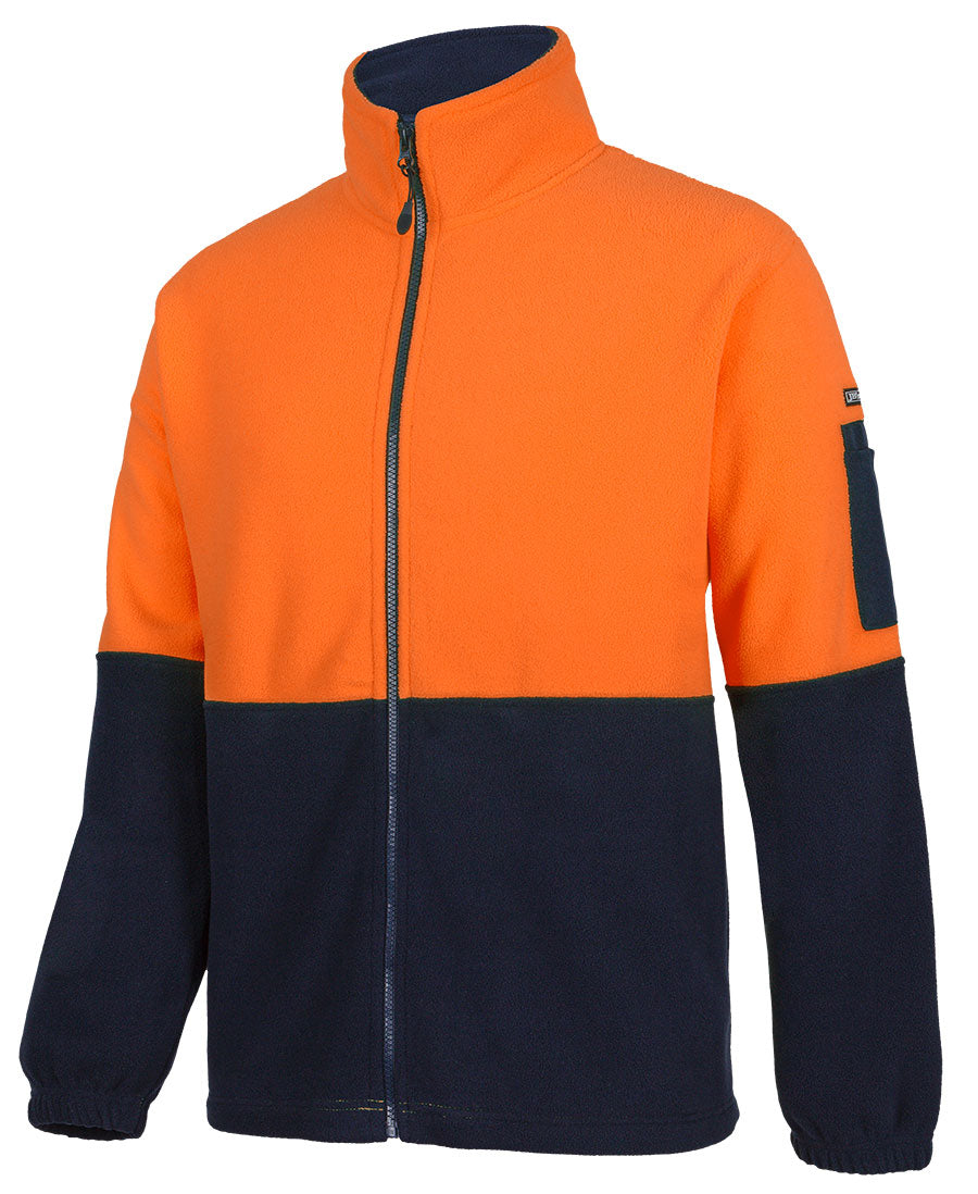 6HVPE - Hi Vis Full ZIp Polar Fleece - Jb's Wear