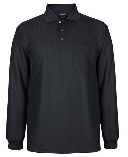 Podium L/SWaffle Pocket Polo - 7WPL