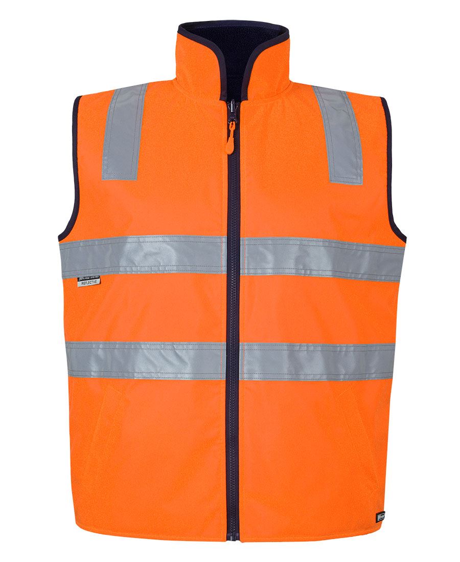 6D4RV - JB's Hi Vis 4602.1 (D+N) Reversible Vest - Jb's Wear