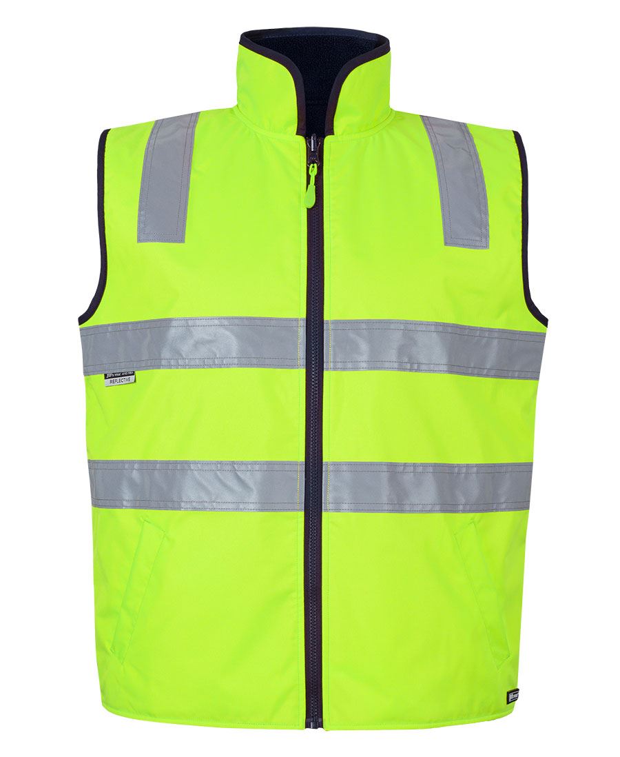 6D4RV - JB's Hi Vis 4602.1 (D+N) Reversible Vest - Jb's Wear