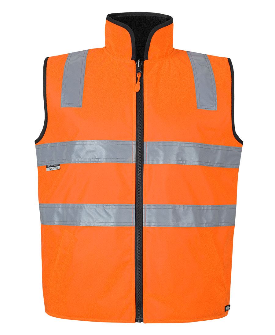 6D4RV - JB's Hi Vis 4602.1 (D+N) Reversible Vest - Jb's Wear