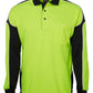 JB's Hi Vis L/s Arm Panel Polo - 6AP4L