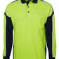 JB's Hi Vis L/s Arm Panel Polo - 6AP4L