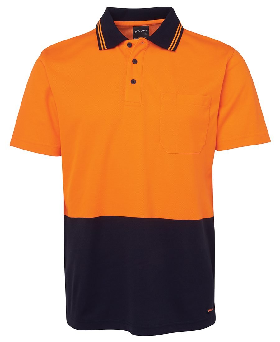 JB's Hi Vis Non Cuff S/s Cotton - 6NCCS