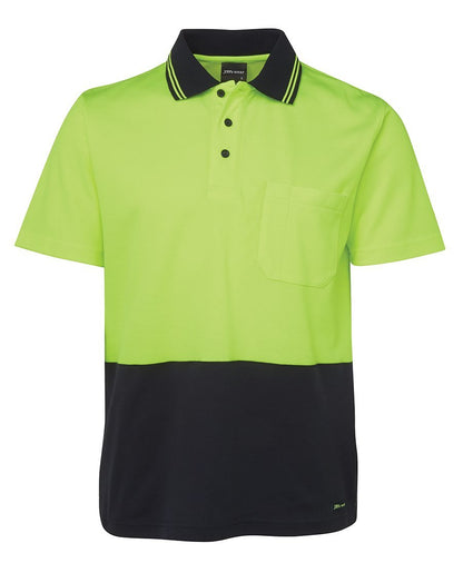 JB's Hi Vis Non Cuff S/s Cotton - 6NCCS