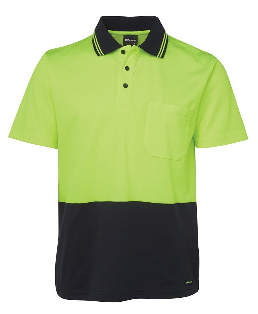 JB's Hi Vis Non Cuff S/s Cotton - 6NCCS