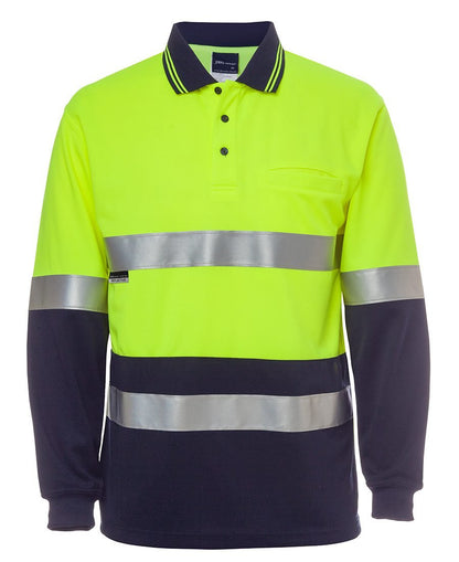 JB's Hi Vis L/s (D+N) Traditional Polo - 6HVSL