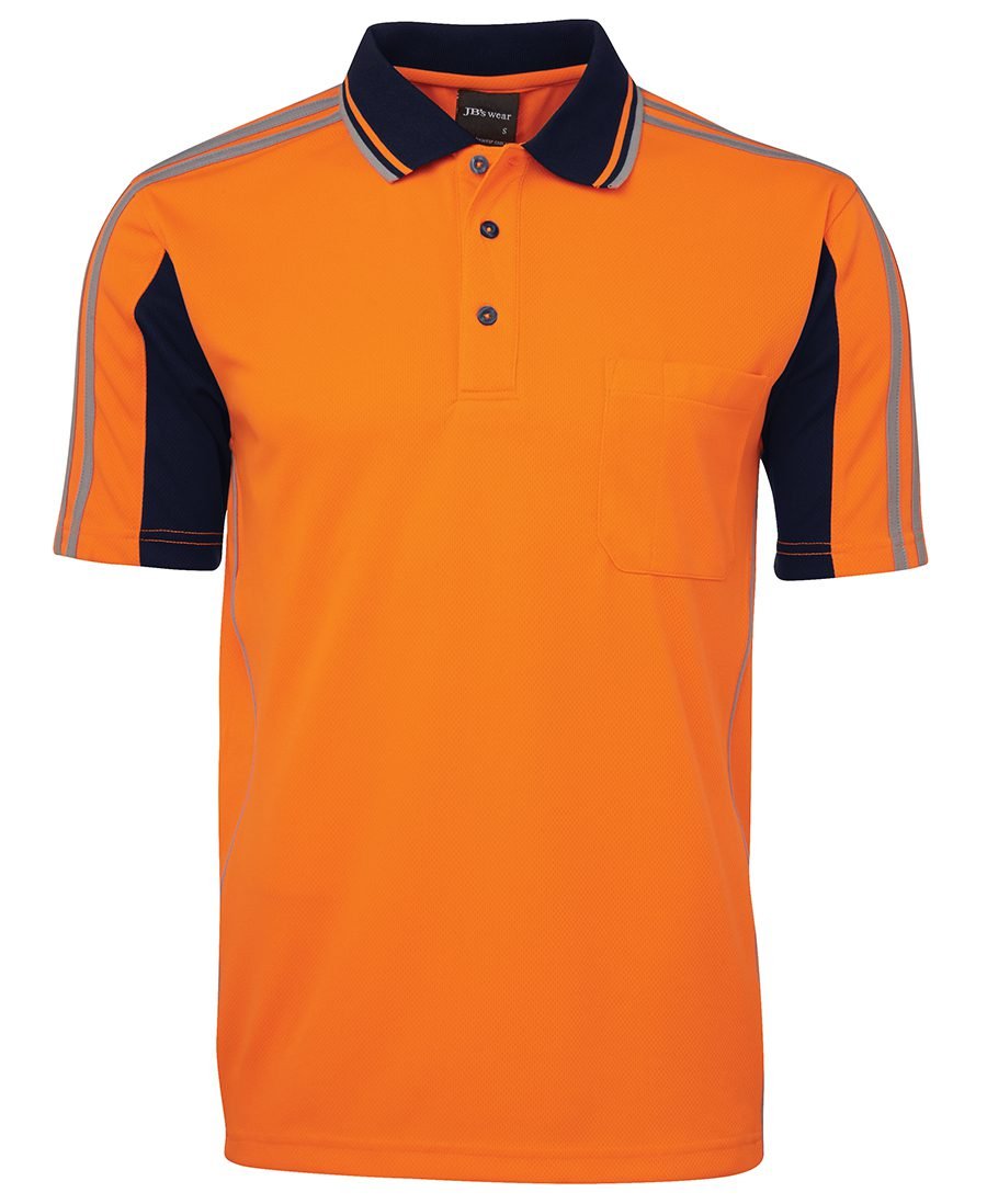 JB's Hi Vis S/S Arm Tape Polo - 6AT4S