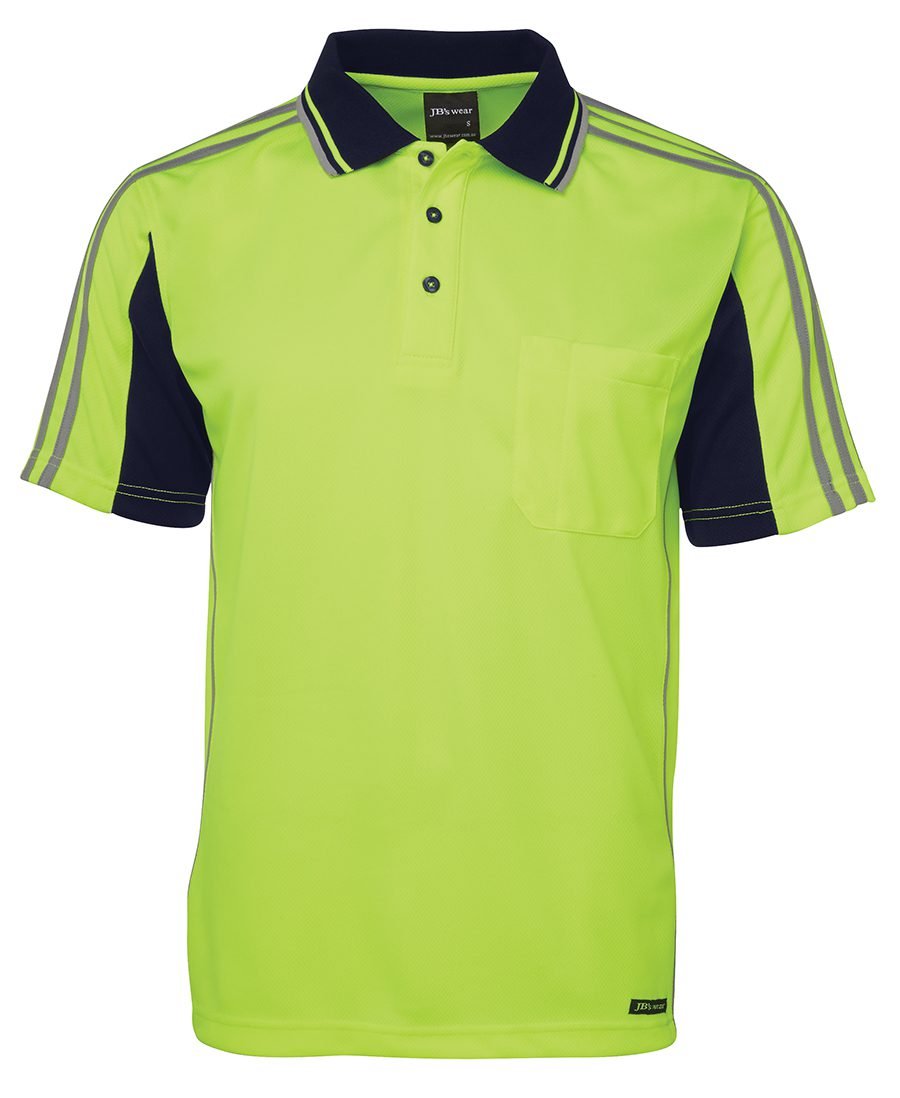 JB's Hi Vis S/S Arm Tape Polo - 6AT4S