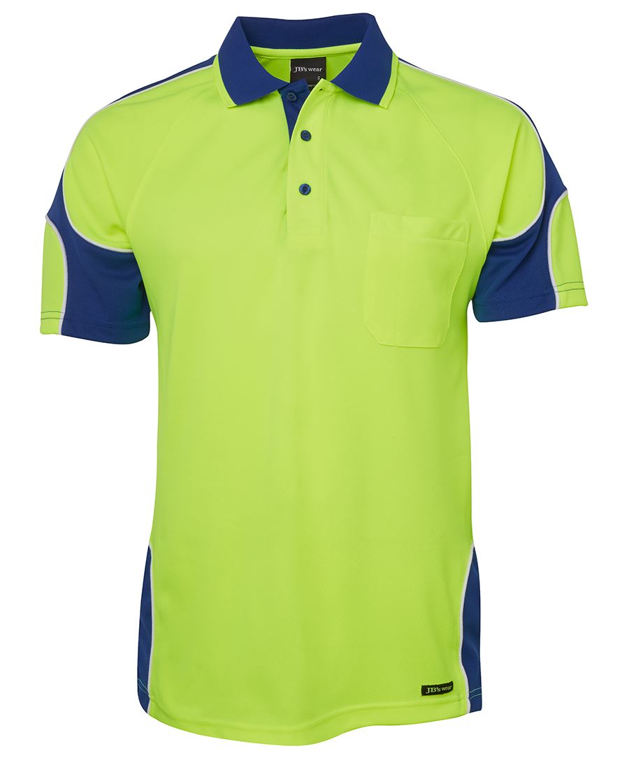 JB's Hi Vis S/S Arm Panel Polo - 6AP4S