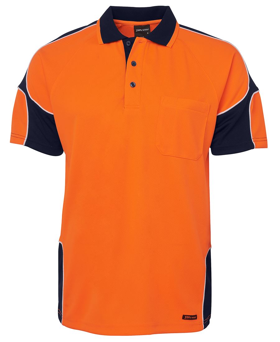 JB's Hi Vis S/S Arm Panel Polo - 6AP4S